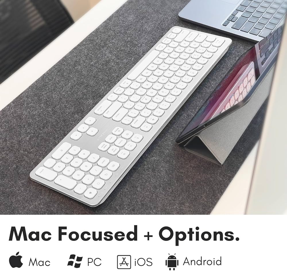 Amazon | MACALLY Mac ワイヤレス Bluetooth キーボード マルチペア