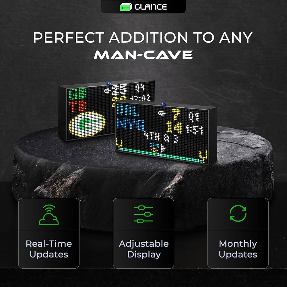 PANELFI Glance LED | All in One Customizable Ticker | Desk Sized