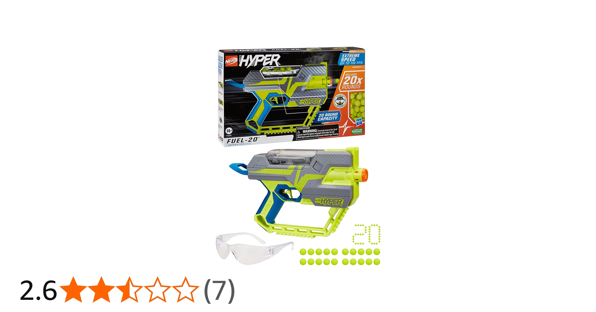 Amazon.co.jp: Nerf (ナーフ) ハイパーフューエル20ブラスター、ナーフ