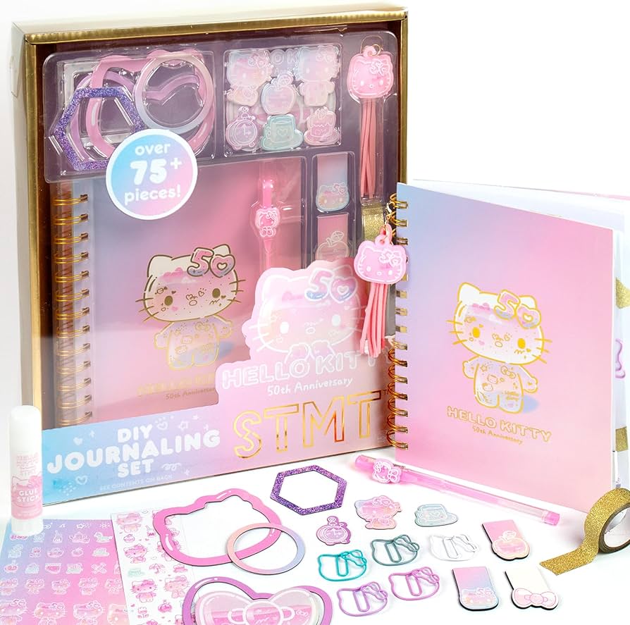 Amazon.com: Hello Kitty 50th Anniversary DIY Journaling Set