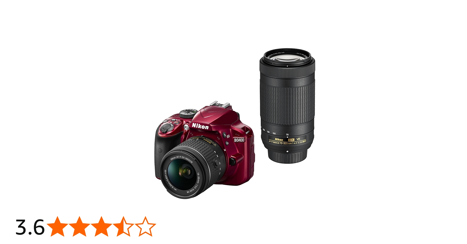 Amazon | Nikon デジタル一眼レフカメラ D3400 ダブルズームキット