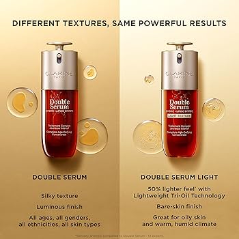 Amazon.com: Clarins DOUBLE SERUM | Anti Aging Face Serum | Visibly