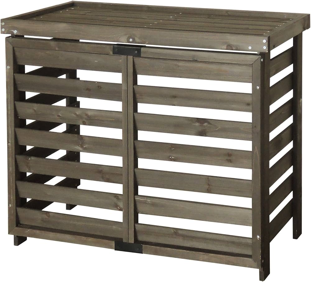 Amazon.co.jp: ガーデンガーデン ボーダーエアコン室外機カバー