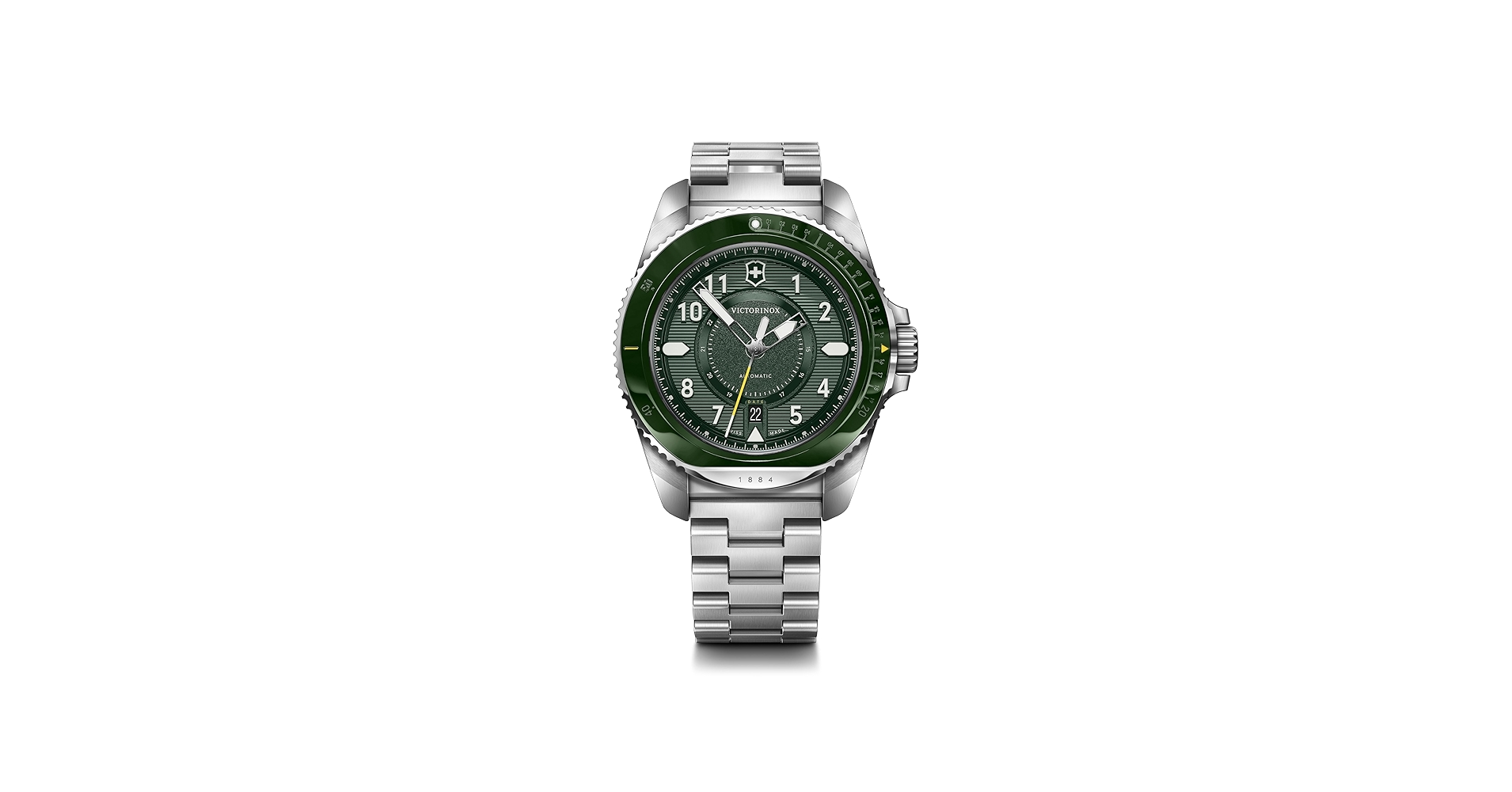 Amazon.com: Victorinox Journey 1884 Automatic Green Dial Stainless