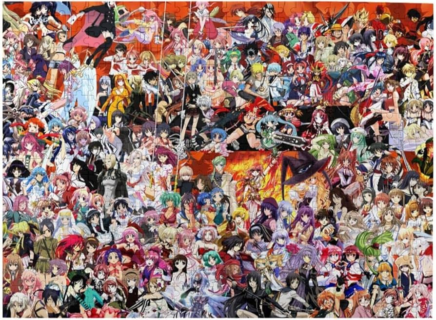 Amazon.co.jp: アニメジグソーパズル 500ピース 大人向け 木製 難易度