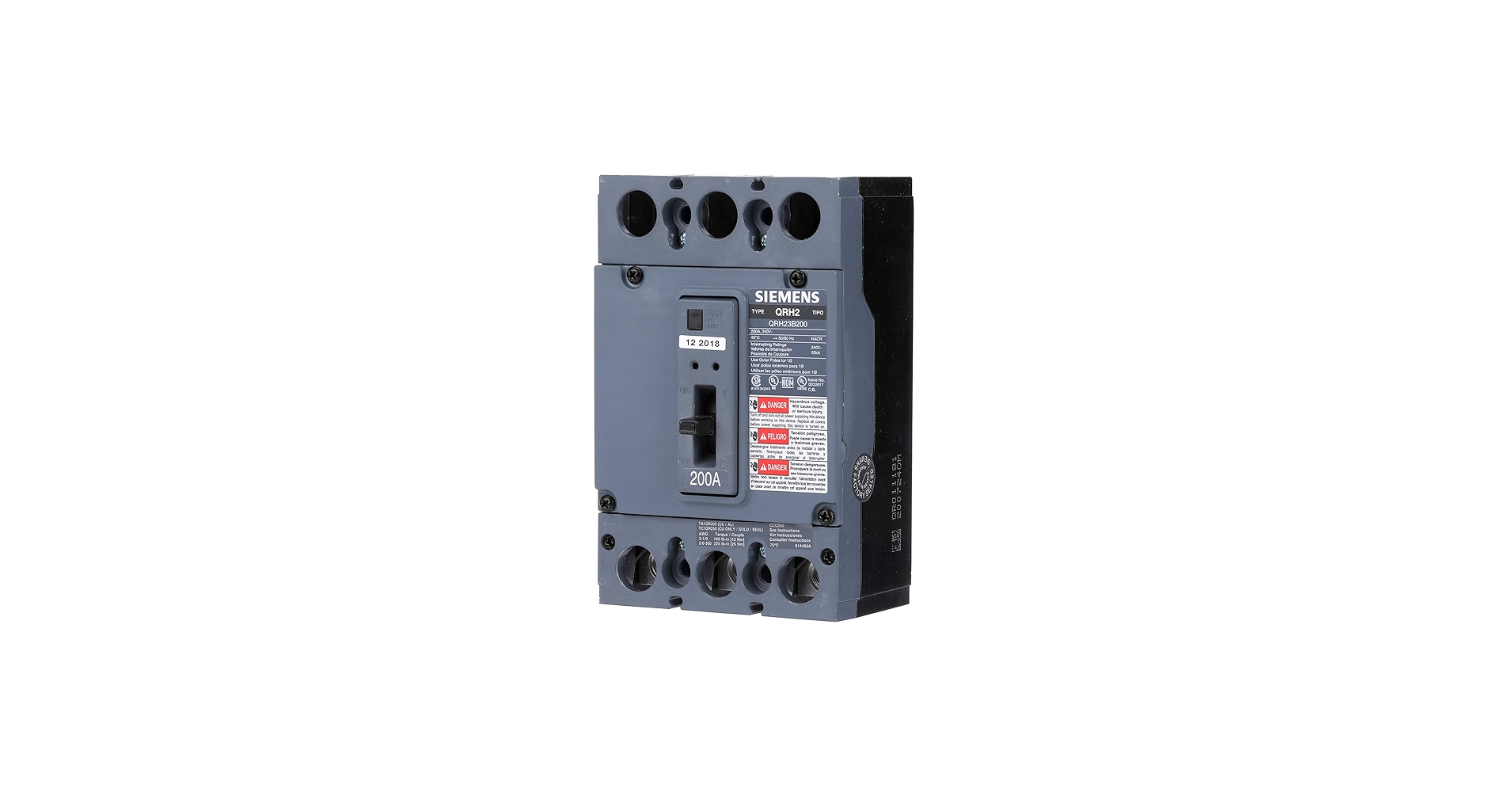 200 Amp 3-Pole 25kA Type QR Circuit Breaker - Amazon.com