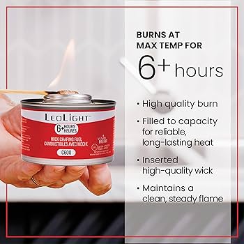 Amazon.com: 6 Pack Chafing Fuel 6 Hour Burn – Odorless, Smokeless