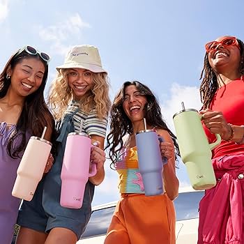 Amazon.com: S'well Recycled Stainless Steel Tumbler XL with Straw