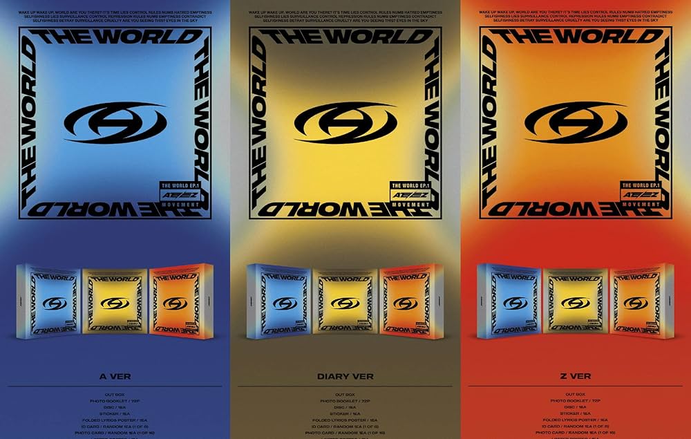 Amazon.com: ATEEZ THE WORLD EP.1 : MOVEMENT Album 3 Version SET CD