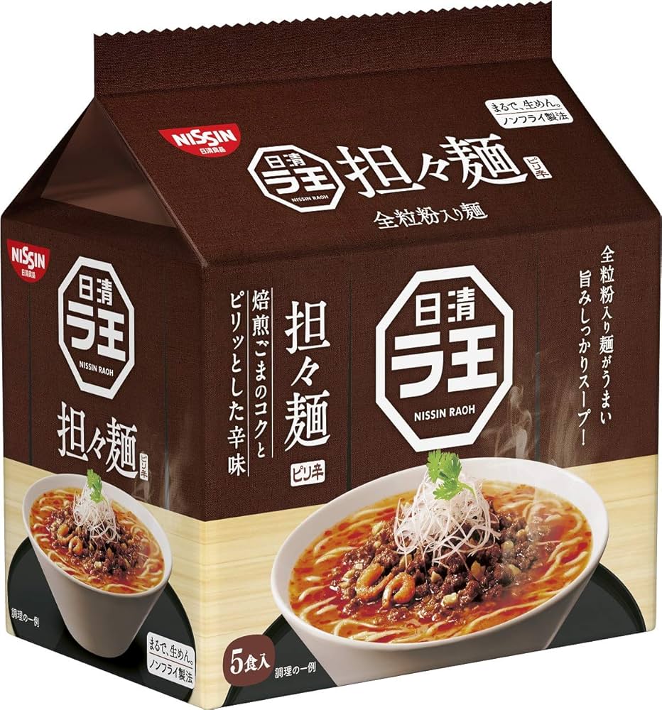 Amazon.co.jp: 日清食品 ラ王 担々麺 5食パック 475g×6パック