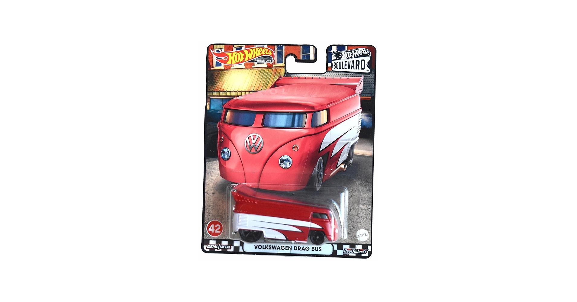 Amazon.com: Hot Wheels Volkswagen Drag Bus, red Boulevard : Toys