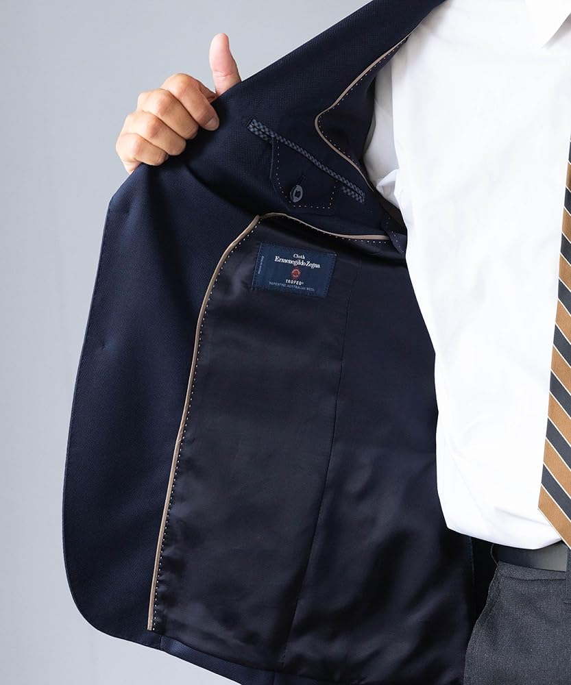 Amazon.co.jp: [NEVEREND] 紺ブレ メンズ ジャケット 秋冬 春 ブレザー