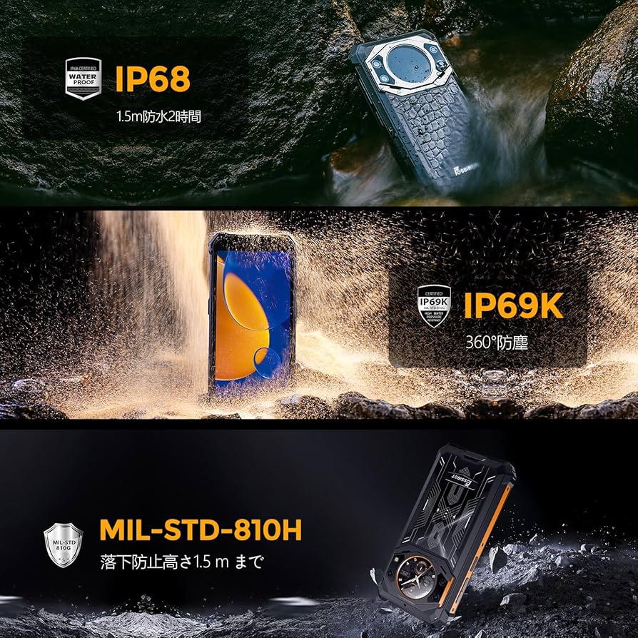 Amazon | FOSSiBOT F101 Pro SIMフリー スマホ 本体 デュアルスクリー