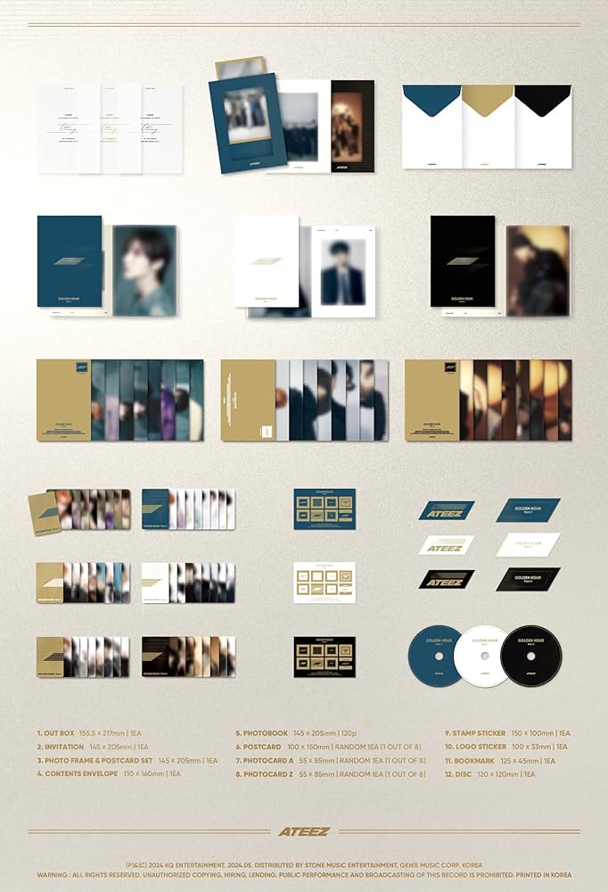 Amazon.co.jp: ATEEZ GOLDEN HOUR : Part.1（韓国盤）: ミュージック