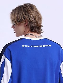 Aelfric Eden Graphic Tees Y2k Mens Oversized T Shirt Color Block