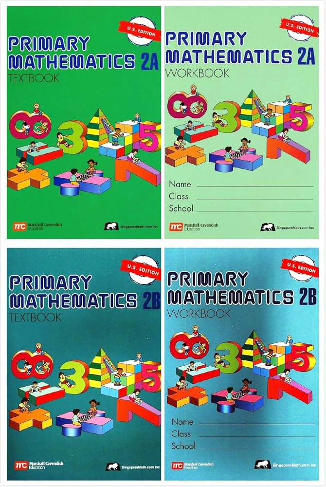 Amazon.com: Singapore Primary Mathematics Grade 2 Kit (4 Books