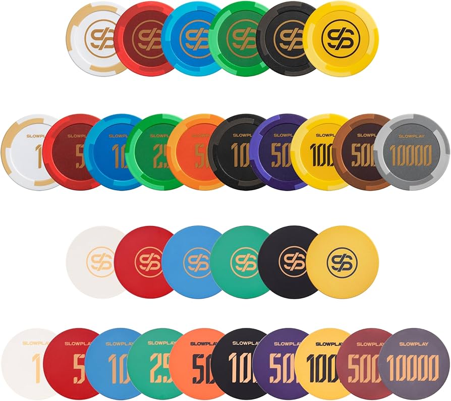 SLOWPLAY Poker Chip Sample Set | Godel Clay Poker Chips & Ceramic