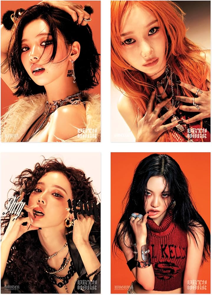 Amazon.com: aespa Official Merch Dirty Work A4 Photo