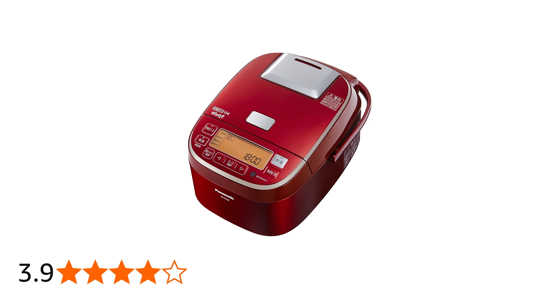 Panasonic 可変圧力IH炊飯器 おどり炊き SR-JX056 赤色 Panasonic 圧力