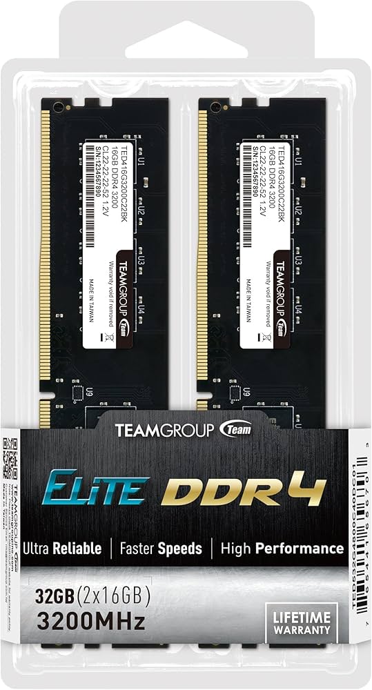 Amazon.in: Buy TEAMGROUP Elite DDR4 32GB Kit (2 x 16GB) 3200MHz