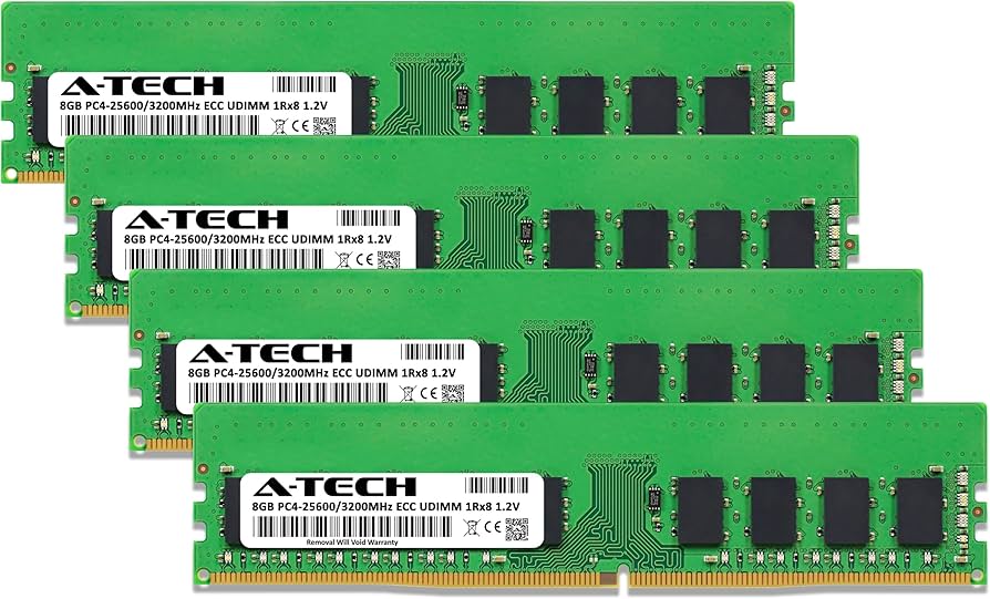Amazon.co.jp: A-Tech Server 32GB キット (4 x 8GB) 1Rx8 PC4-25600