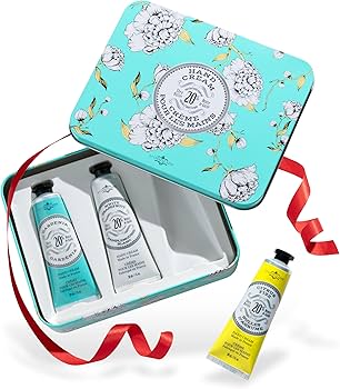 Amazon.com : La Chatelaine Hand Cream Trio Tin Gift Set, Natural
