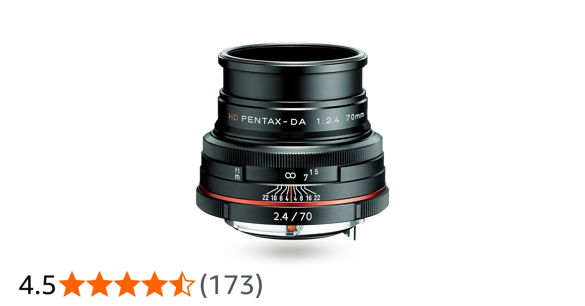 Amazon | ペンタックス HD PENTAX-DA 70mmF2.4 Limited ブラック 中
