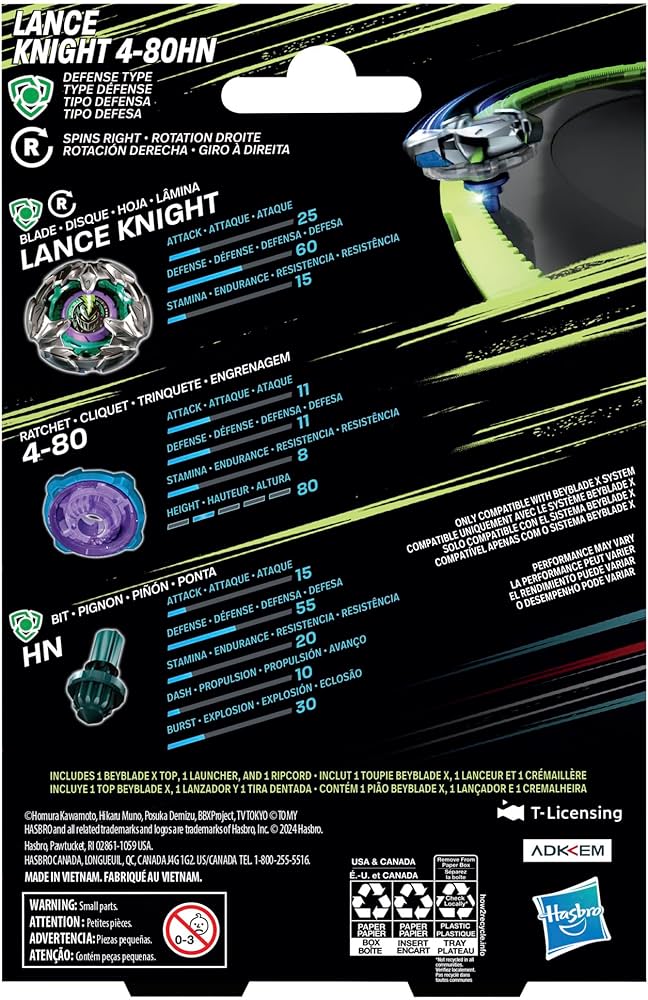 Amazon.co.jp: ベイブレード X ランスナイト 4-80HN スターターパック