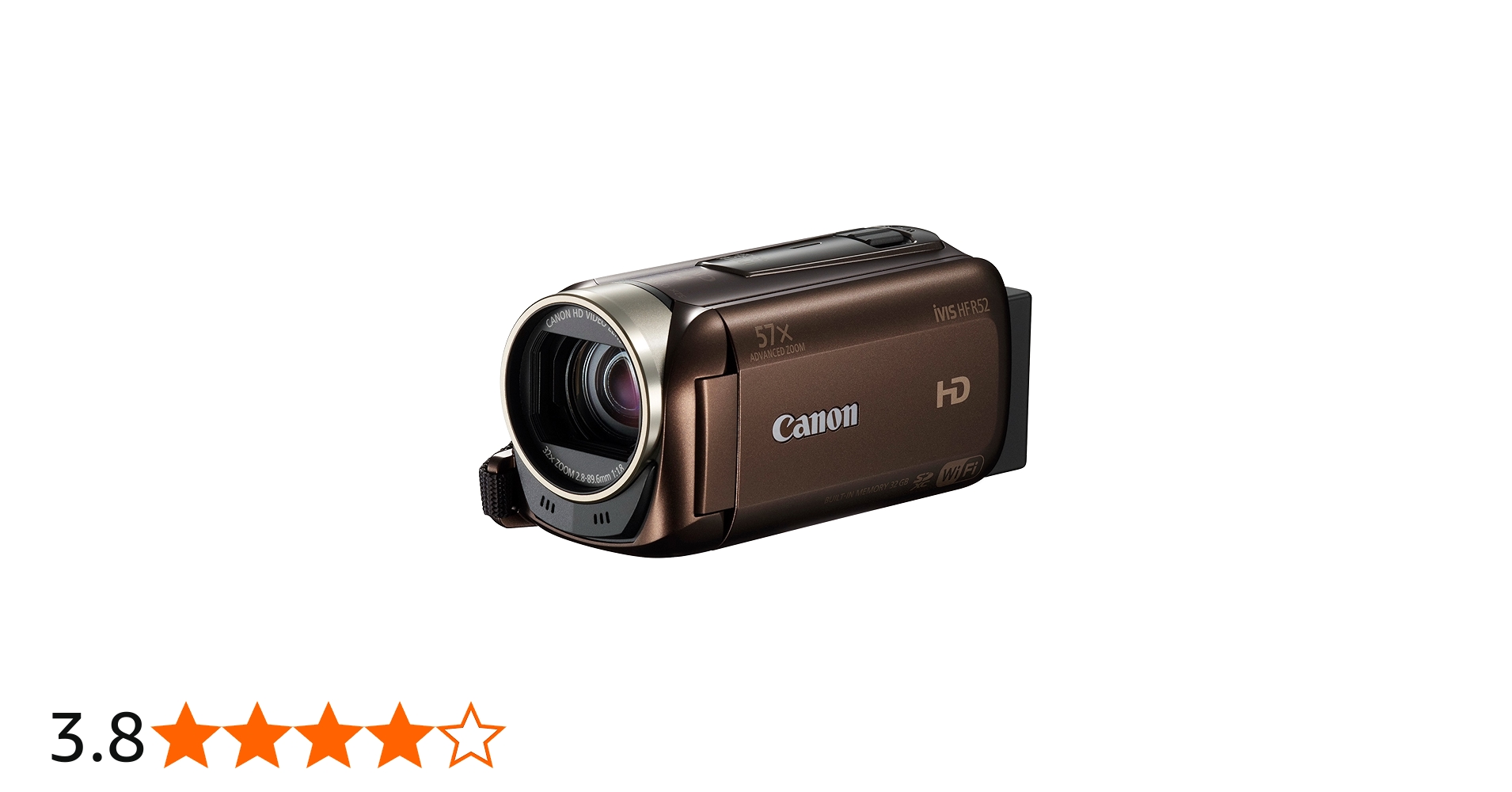 Amazon.co.jp: Canon デジタルビデオカメラ iVIS HF R52 ブラウン 光学