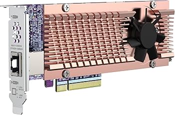 Amazon.com: QNAP QM2-2P410G1T 2 x PCIe Gen4 NVMe SSD & 10GbE (10G