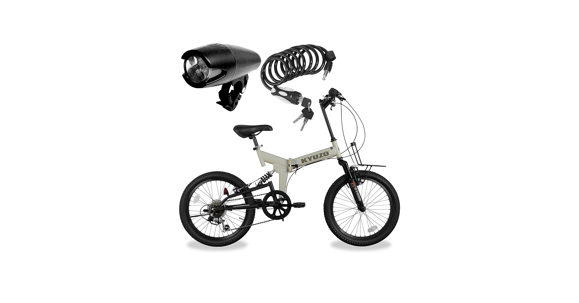 Amazon | 折りたたみセミファットバイク 20インチ 6段変速 前後サス