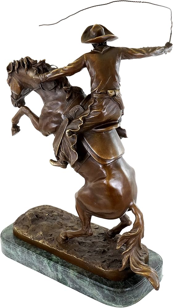 Amazon.co.jp: Kunst & Ambiente - ブロンコバスター - ブロンズ彫刻