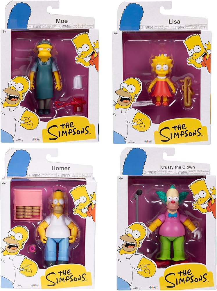 Amazon.co.jp: シンプソンズ アクションフィギュア 4個パック 5インチ