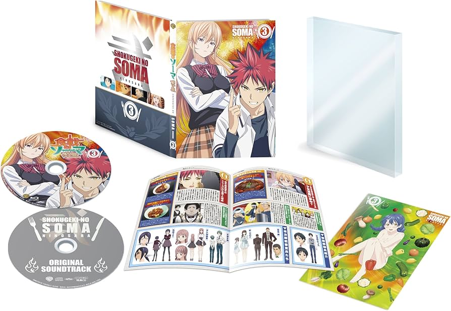 Amazon.co.jp: 食戟のソーマ 弐ノ皿 3 Blu-ray : 松岡禎丞, 種田梨沙