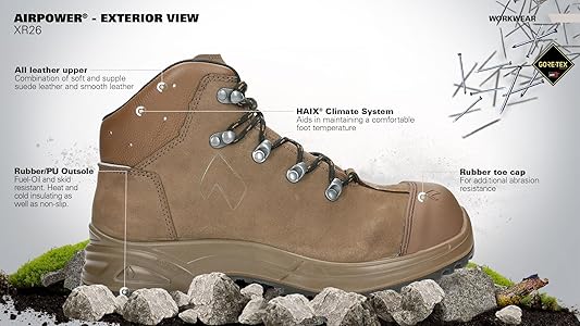 Amazon.com: HAIX Airpower XR26 Safety Boots for Men - Composite