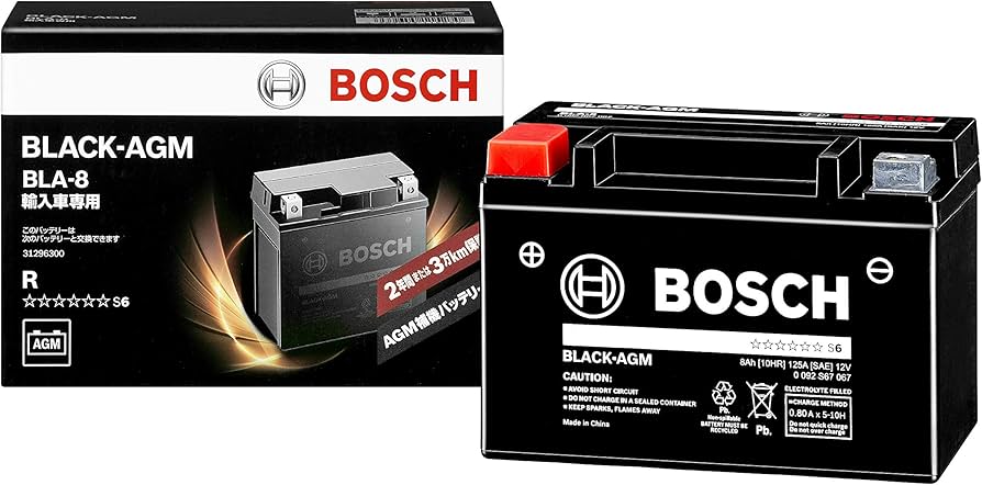 Amazon.co.jp: BOSCH (ボッシュ)ブラック-AGM 輸入車補機バッテリー