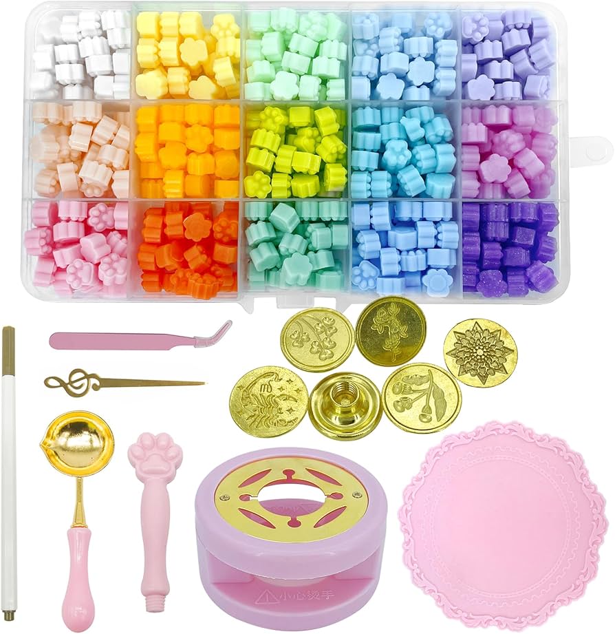 Amazon.co.jp: シーリングスタンプセット 可愛い シーリングワックス