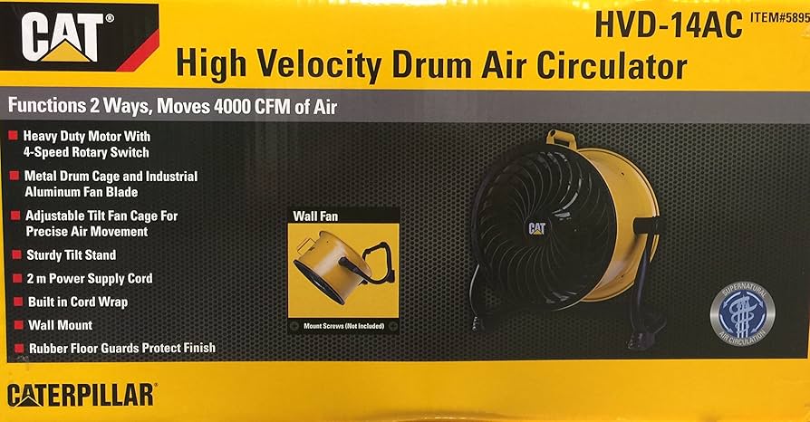 Amazon.co.jp: CATERPILLAR エアーサーキュレーター 35cm 1400rpm HVD