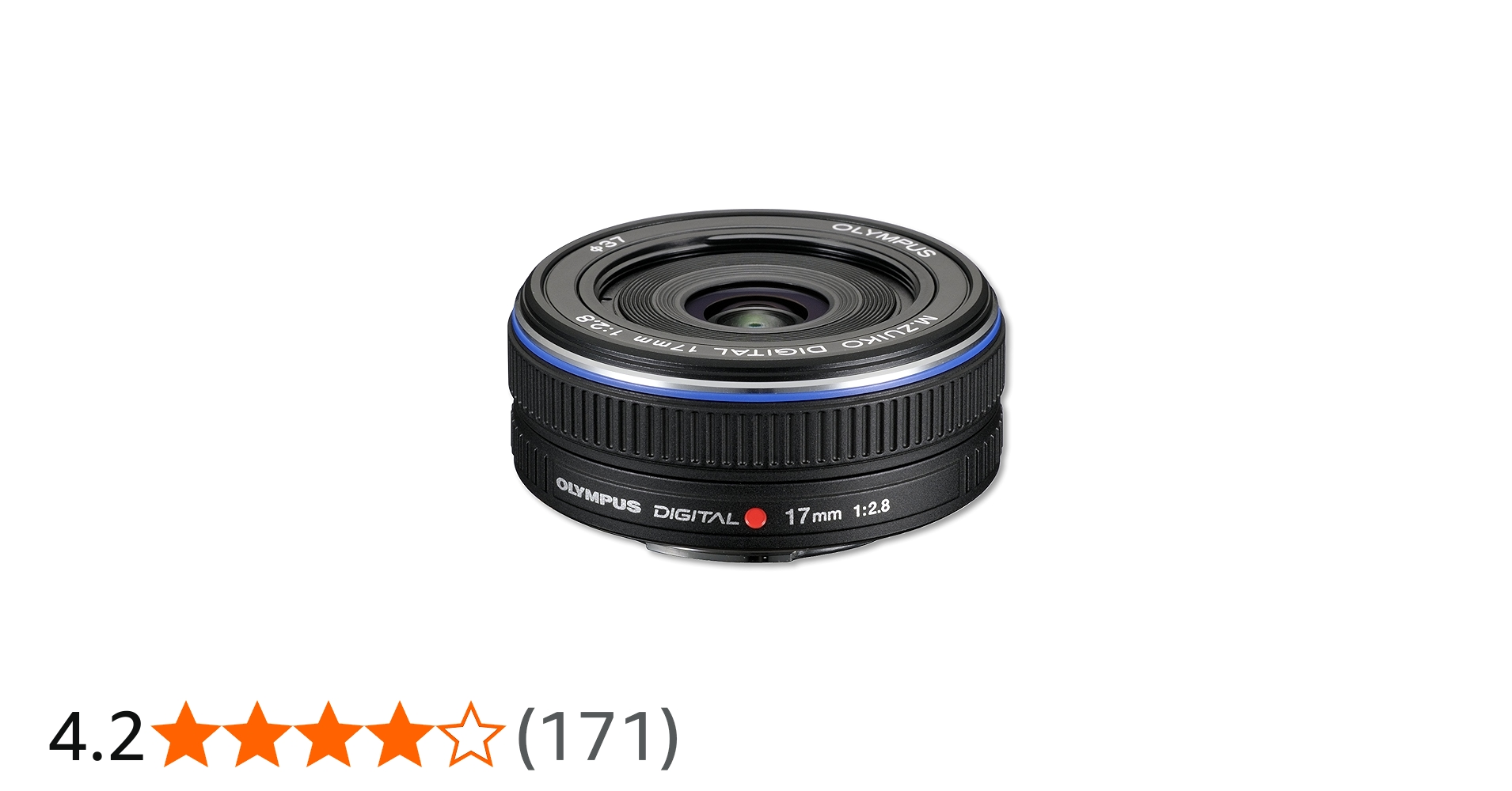 Olympus M.ZUIKO DIGITAL 17mm 1:2.8 Pancake Lens - Black: Amazon.co