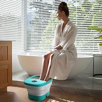 Amazon.com: Niksa Collapsible Foot Spa Bath Massager with Heat
