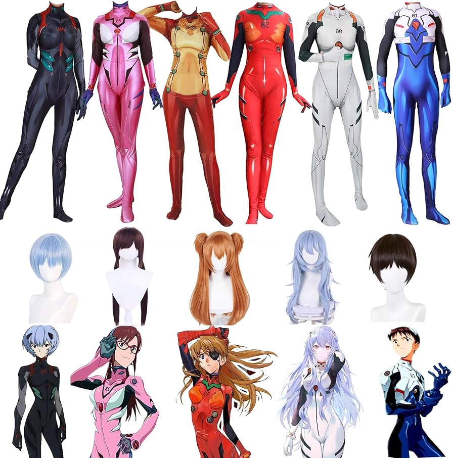 Amazon.co.jp: 新世紀エヴァンゲリオン コスプレ衣装 全身タイツ 戦闘