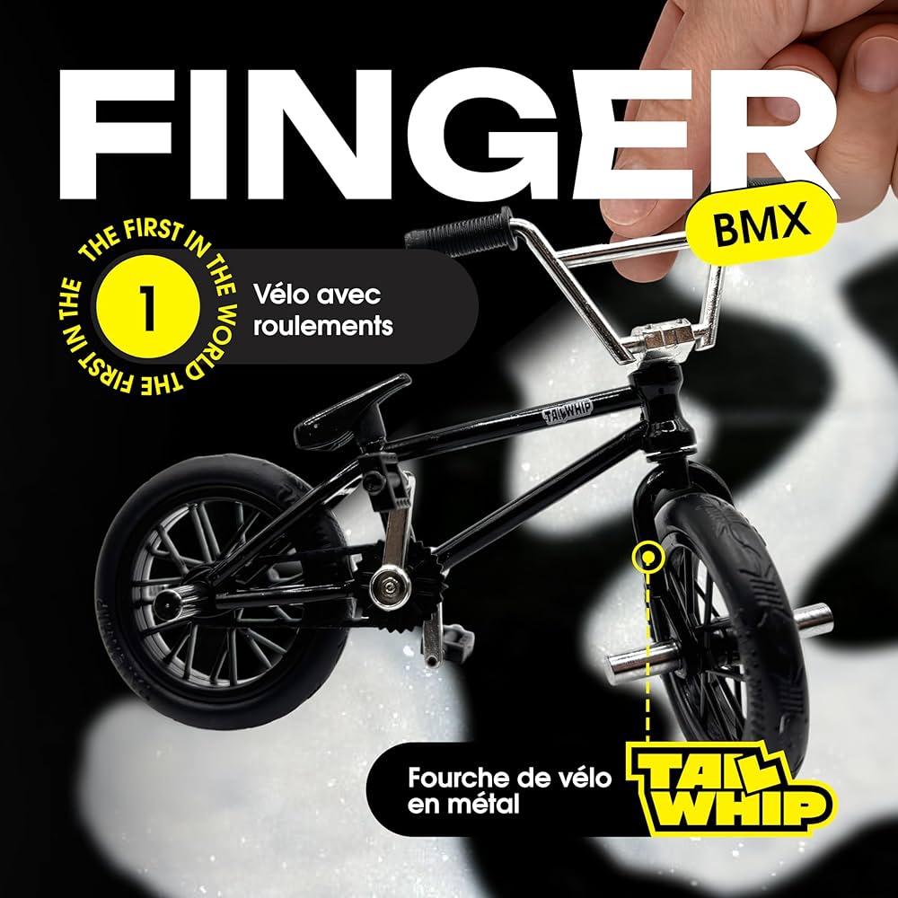 TAILWHIP Finger BMX Mini Bike Toy with Real Metal Ball Bearings