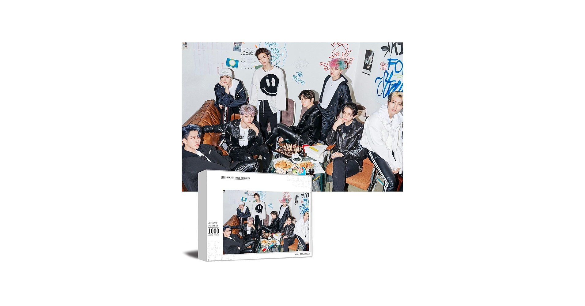 Amazon.co.jp: Kpop Stray キッズ 木製ジグソーパズル 1000ピース 木製