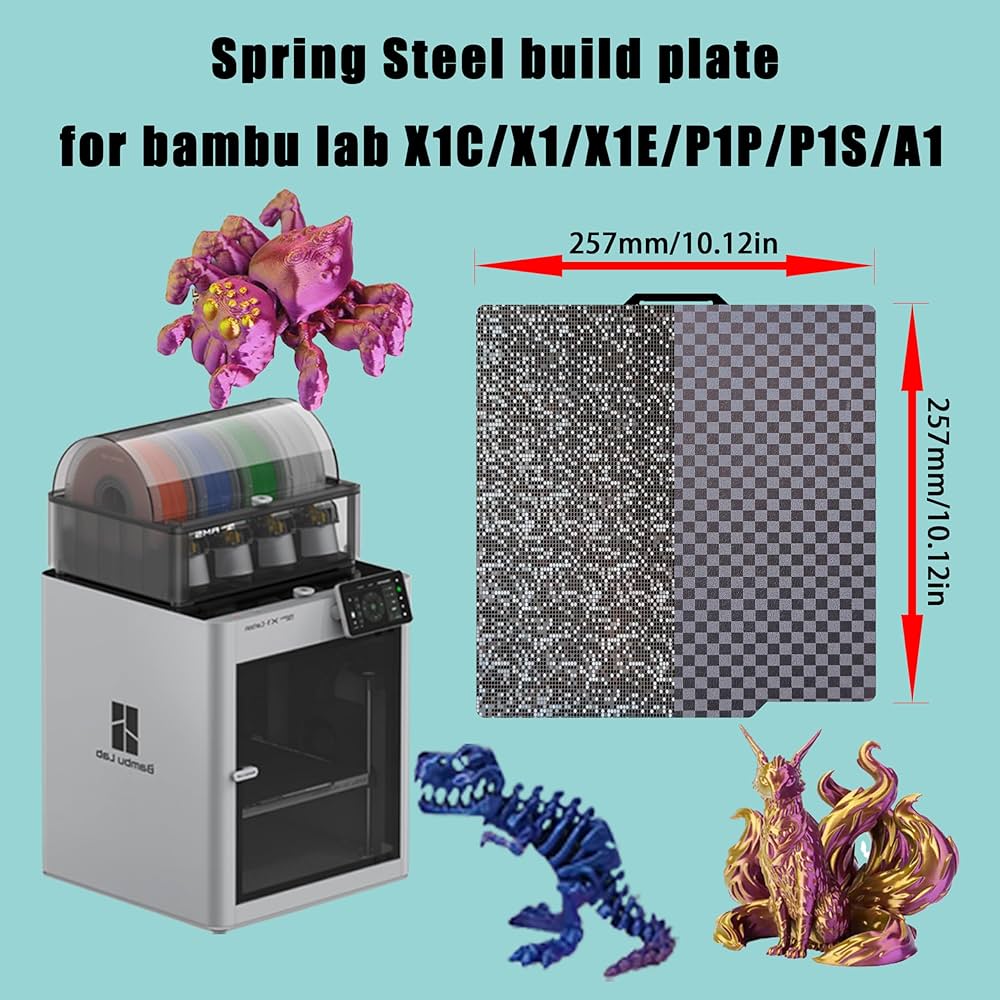 Amazon.co.jp: Bambu Lab P1S/X1C/X1/X1E/P1P/A1用ビルドプレート:3D