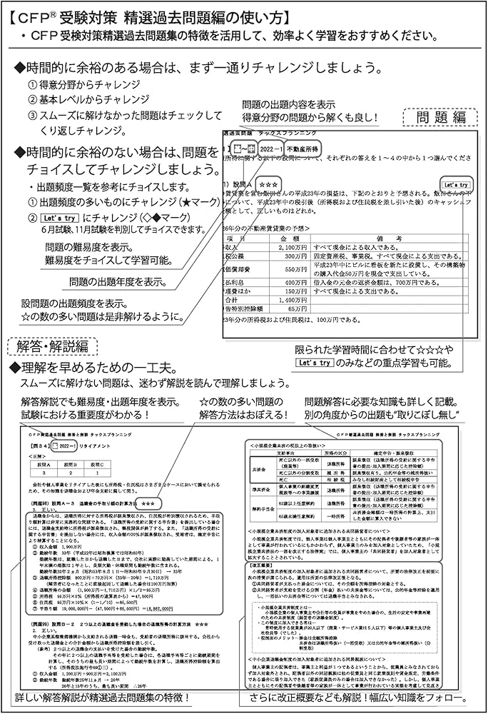 CFP受験対策精選過去問題集 ライフプランニング・リタイアメント