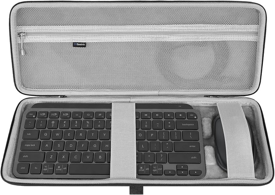 Amazon.com: GEEKRIA Keyboard Case, Hard Shell Protective Travel