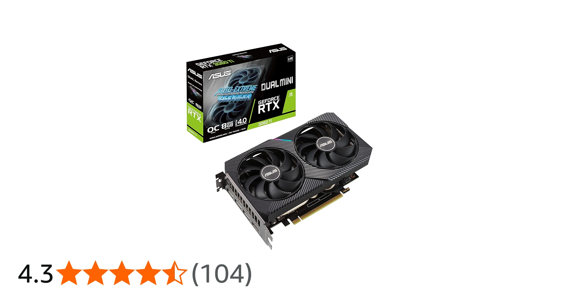 Amazon | ASUSTek DUAL NVIDIA GeForce RTX 3060 Ti 搭載ビデオカード