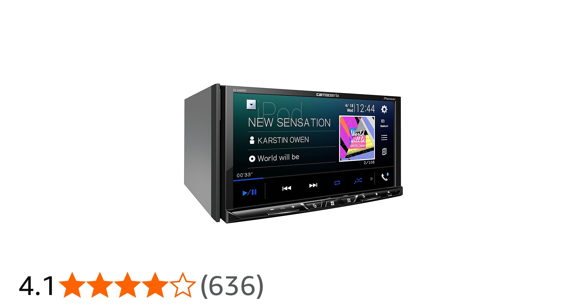 Amazon | Pioneer ディスプレイオーディオ FH-9400DVS 7インチ 2D