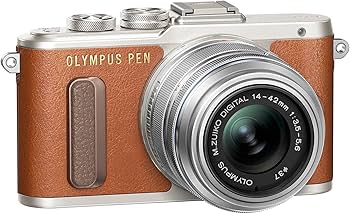 Buy Olympus PEN E-PL8 Brown Body with 14-42mm IIR Silver Lens
