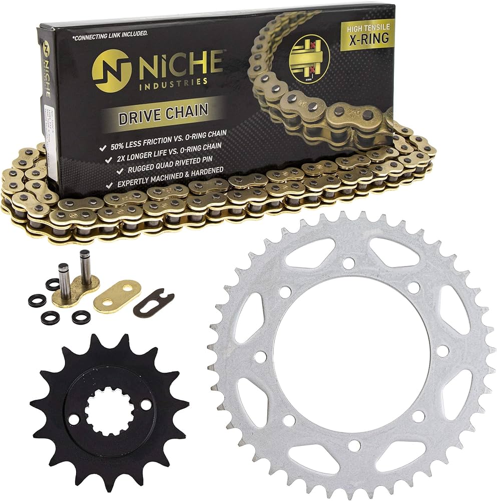 Amazon.com: NICHE Drive Sprocket Chain Combo for Kawasaki KLR650